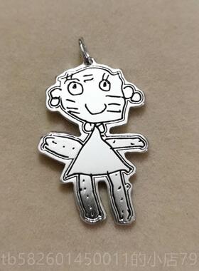 高档D5IY定刻做92图银儿童涂鸦手绘图案字自画男女情侣来订制创意