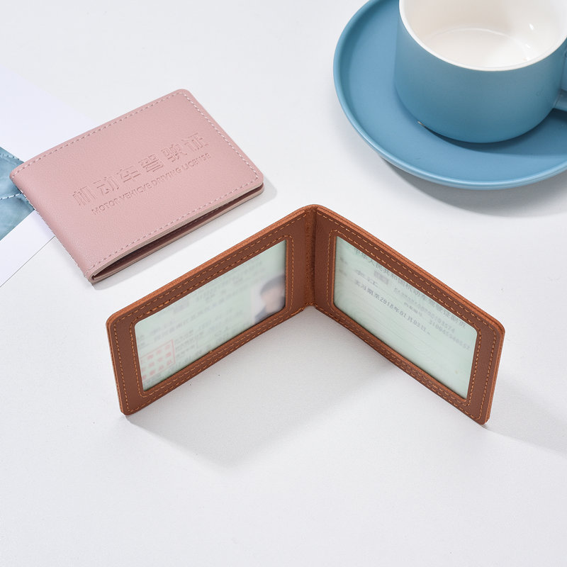 驾驶证皮套行驶证卡包驾驶证皮夹机动车证件包男女多卡位直销 - 图0