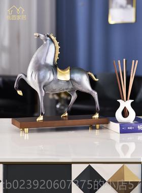 正品全铜房唐招财摆件艺品轻奢客厅书桌面装饰办公室高档开业工礼