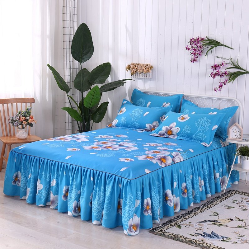 全活性棉单件厚床罩床裙式床垫套4四件套件1.21.5m1.8米床上用品,淘宝优惠券,粉丝福利购,淘宝优惠卷