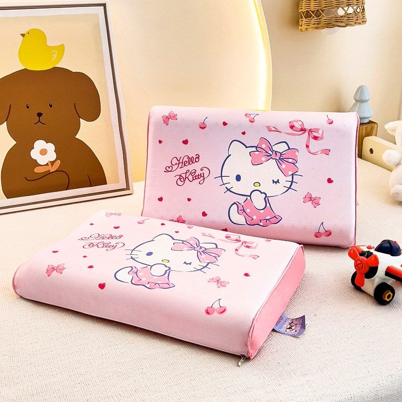 三丽鸥库洛米儿童乳胶枕3-6岁9小学生专用泰国乳胶幼儿园宝宝枕头,淘宝优惠券,粉丝福利购,淘宝优惠卷