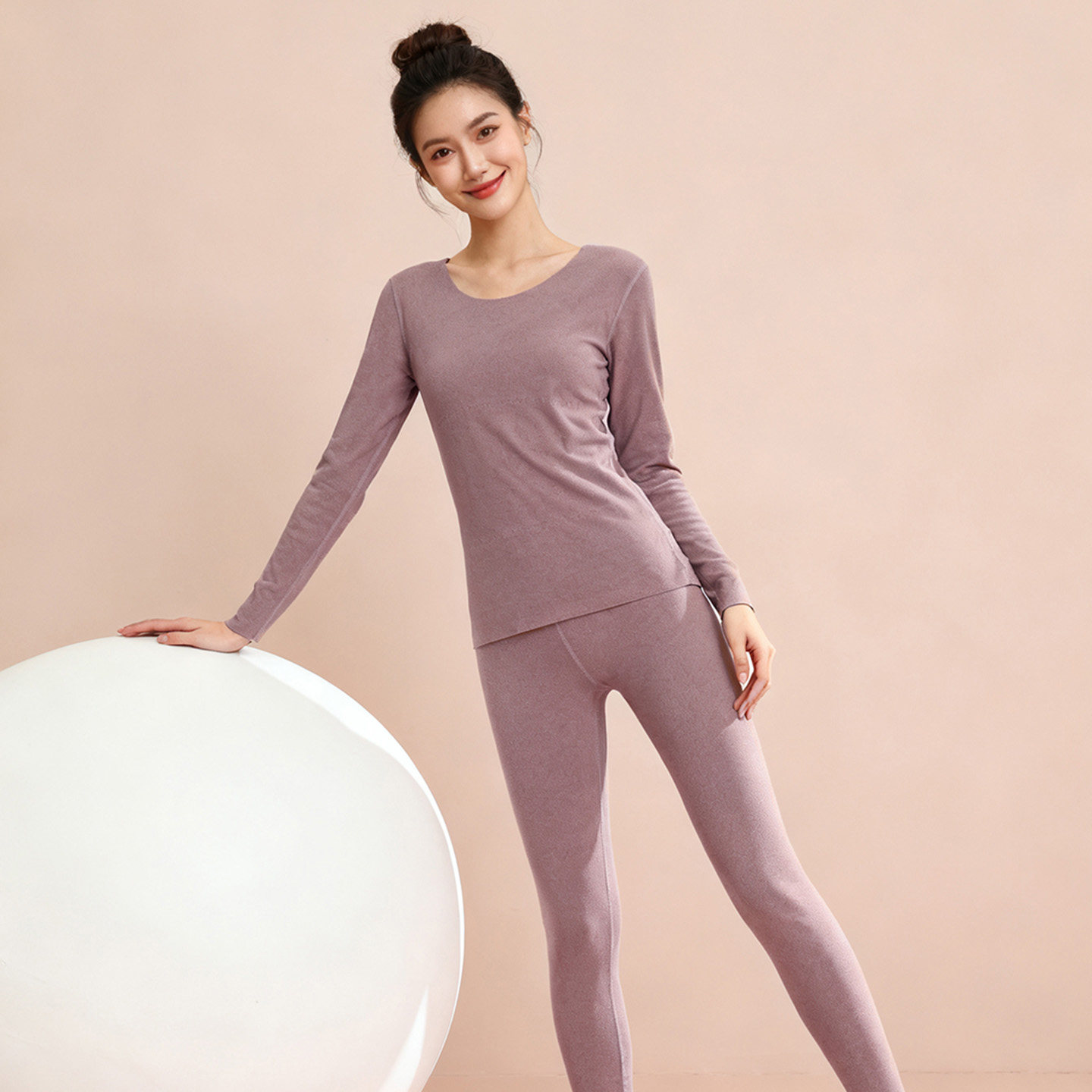 k-Free^Lancer保暖内衣女贴身加厚加绒贴片发热保温秋衣秋裤新款