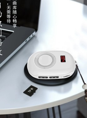 迷你菩提叶静心播放器插卡24小时循环播放机金色菩提可挂脖便携式