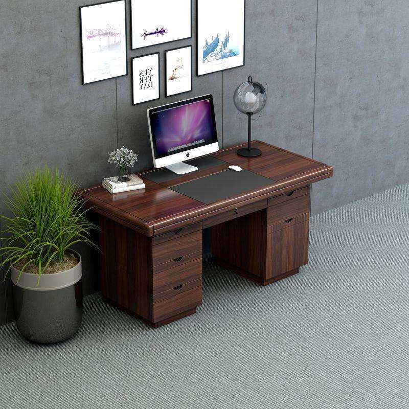 家用写字台书桌办公桌子台式电脑桌单人带抽屉锁办公桌职员办公室,淘宝优惠券,粉丝福利购,淘宝优惠卷