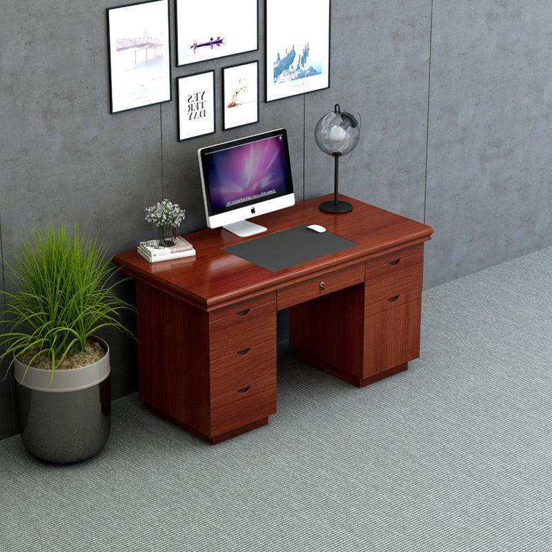家用写字台书桌办公桌子台式电脑桌单人带抽屉锁办公桌职员办公室,淘宝优惠券,粉丝福利购,淘宝优惠卷