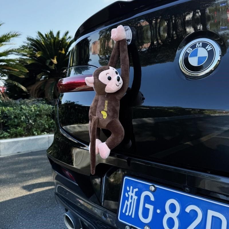 车载创意吊猴长臂猴玩偶挂件汽车尾部屁股公仔装饰品后备箱玩偶,淘宝优惠券,粉丝福利购,淘宝优惠卷