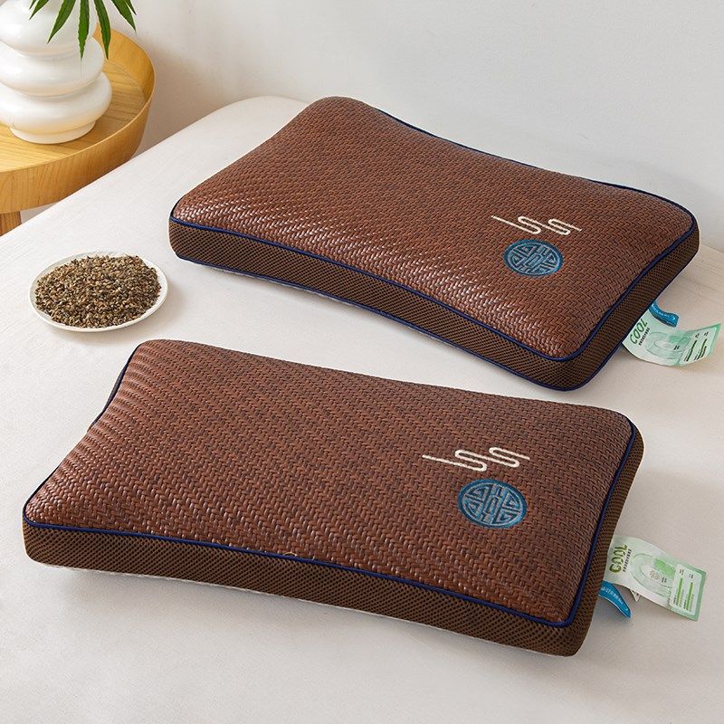 荞麦壳枕凉感夏凉枕头冰凉枕凉席枕芯PE藤面枕成人双面凉枕茶香枕,淘宝优惠券,粉丝福利购,淘宝优惠卷