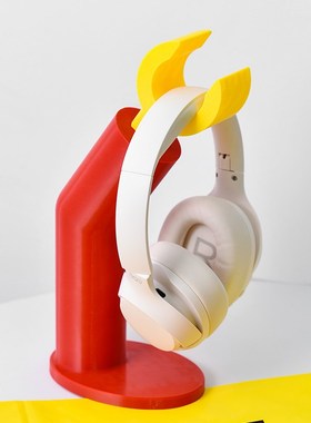 创意耳机支架摆件电脑耳机挂架配件桌面置物架头戴式耳机架装饰品