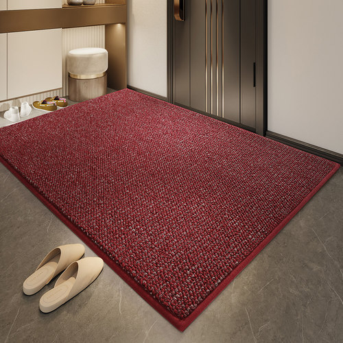 红色入户地垫家用耐脏户外门垫门口进门玄关地毯高级新款入门脚垫 - 图0