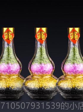正品天水中七彩晶葫芦摆件然 新式风格桌面装饰礼品