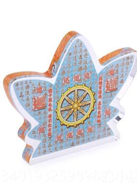 新款现货居明百2025客蛇年吉祥物通图摆件吉祥水晶台座厅卧室摆李