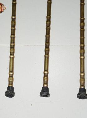 宏达铜器 黄铜鸽子寿星龙头 铜拐杖 文玩收藏礼品摆件