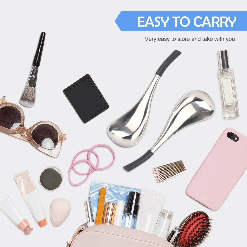 不锈钢脸部眼部按摩冷敷棒脸部按摩冷冻脸部和颈部的按摩冰滚轮,淘宝优惠券,粉丝福利购,淘宝优惠卷