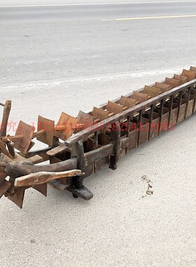 怀旧复古手摇旧龙骨脚踩老水车老旧灌溉老农具民俗老物件装饰旧物