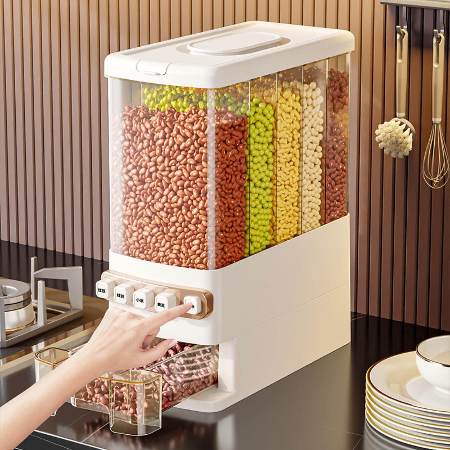 五谷杂粮收纳盒食品级储粮防虫防潮密封家用分格米桶新款,淘宝优惠券,粉丝福利购,淘宝优惠卷