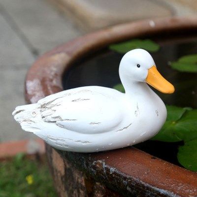 网红鱼缸鸭子摆件喝水庭院鱼池后花园装饰假山户外室内,淘宝优惠券,粉丝福利购,淘宝优惠卷