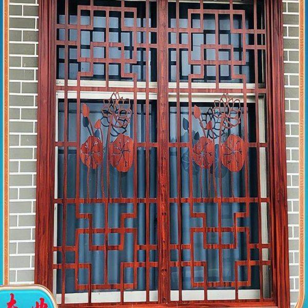 新中式铝合金窗花防盗网格栅屏风窗花架铝合金花格仿古木纹铝窗花,淘宝优惠券,粉丝福利购,淘宝优惠卷
