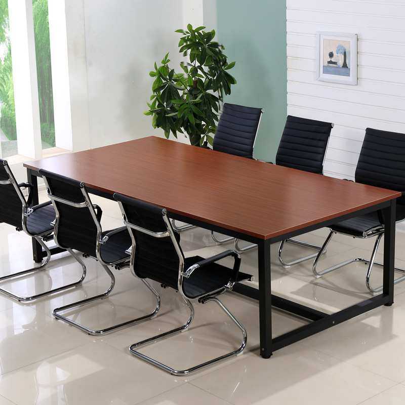 简约会议桌办公桌职员培训桌洽谈桌书桌长桌多人电脑桌钢木大班台,淘宝优惠券,粉丝福利购,淘宝优惠卷