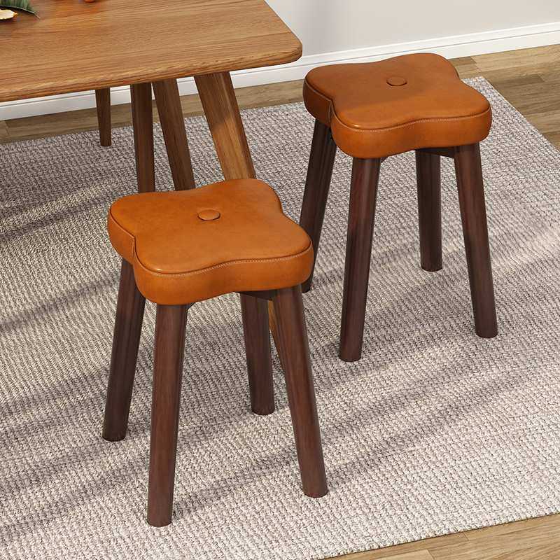 实木凳子家用板凳木凳客厅卧室矮凳化妆凳轻奢软包可叠放餐桌椅子,淘宝优惠券,粉丝福利购,淘宝优惠卷