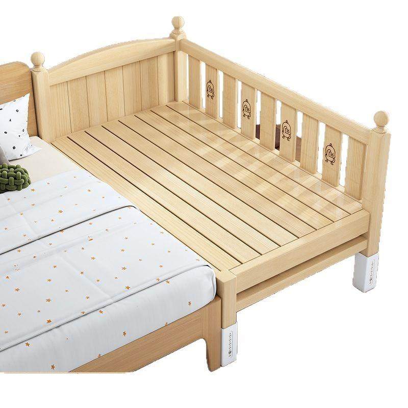 男孩女孩实木儿童拼接床高度可调加宽床边床大人可睡加宽婴儿小床,淘宝优惠券,粉丝福利购,淘宝优惠卷