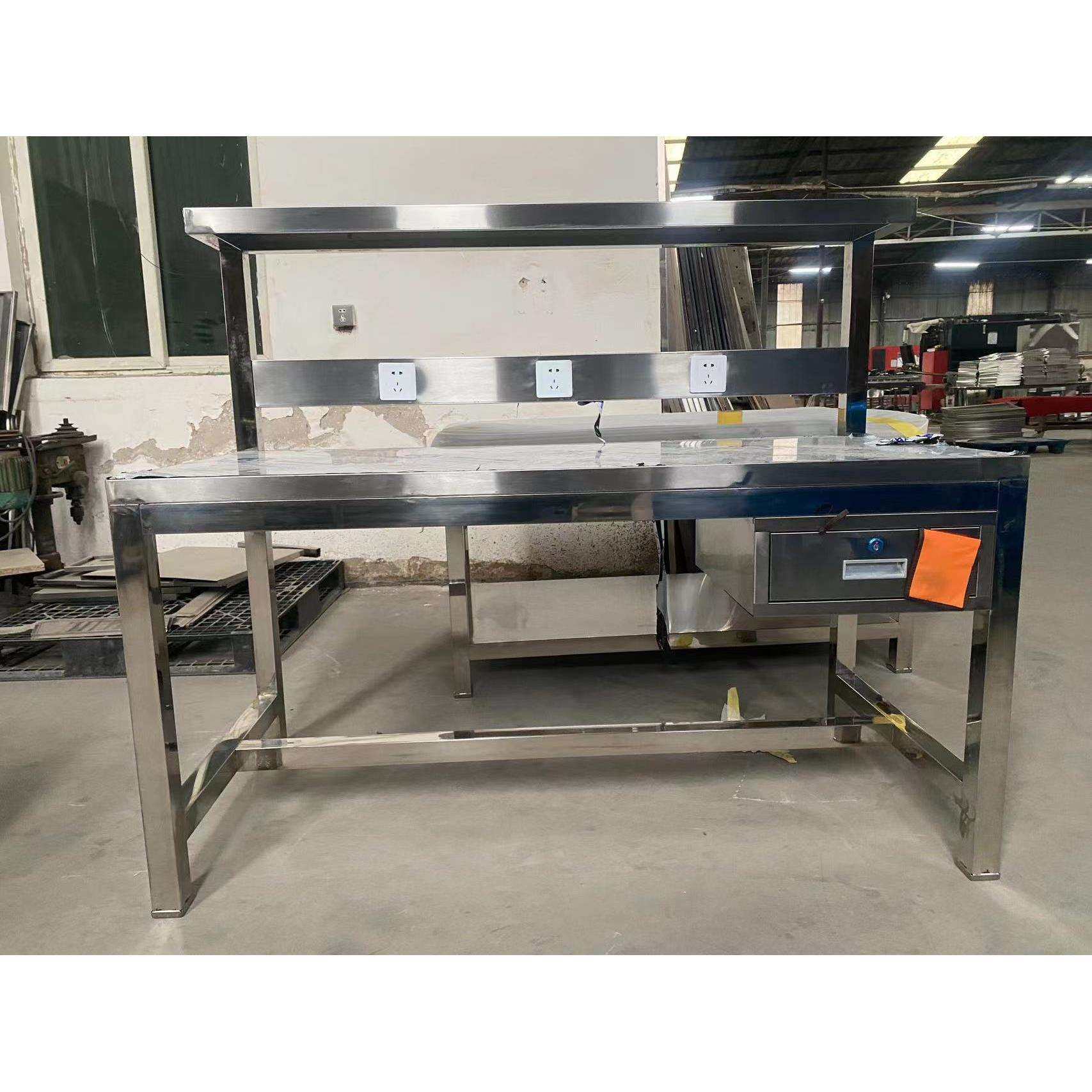 304不锈钢工作台车间1.8米操作台实验室检验桌流水线平板桌分拣台,淘宝优惠券,粉丝福利购,淘宝优惠卷