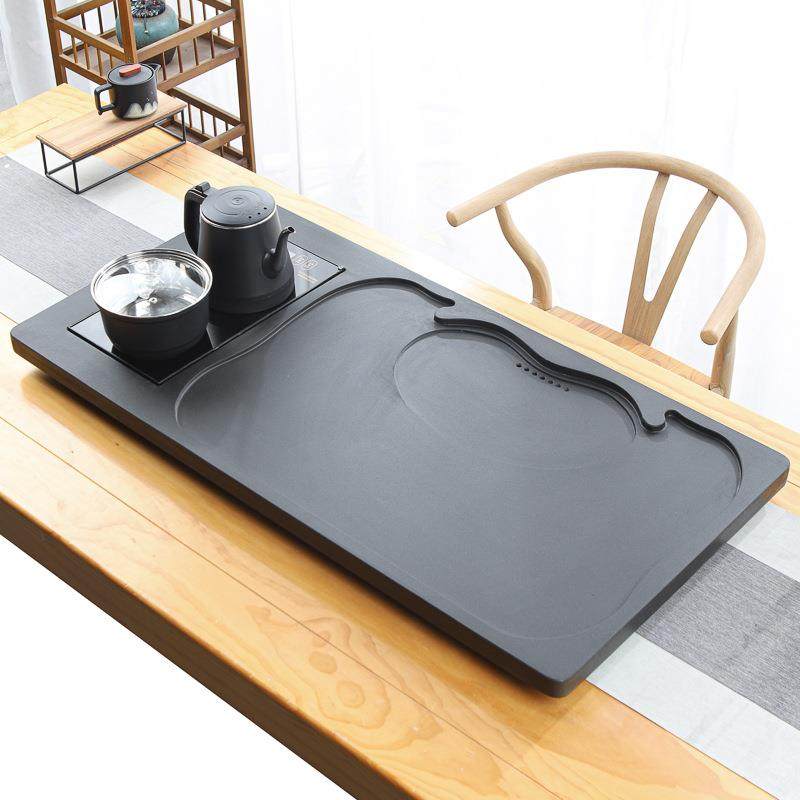 天然整块乌金石茶盘全自动一体茶具套装家用功夫电磁炉客厅大茶台,淘宝优惠券,粉丝福利购,淘宝优惠卷