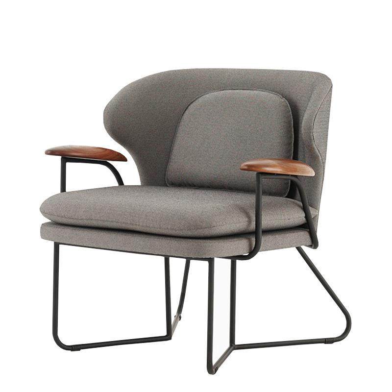 客厅单人休闲椅简约北欧单人沙发现代轻奢铁艺老虎椅设计师沙发椅,淘宝优惠券,粉丝福利购,淘宝优惠卷