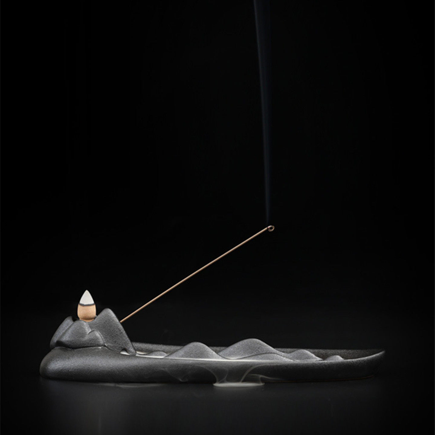 粗陶瓷家用室内禅意观山线香香插室内泡茶茶桌观云烟倒流香炉摆件,淘宝优惠券,粉丝福利购,淘宝优惠卷