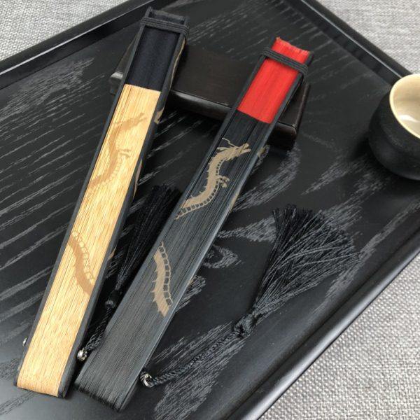 中国风真丝女扇子雕刻龙和风古风折扇手工艺折叠丝绸刻骨龙,淘宝优惠券,粉丝福利购,淘宝优惠卷