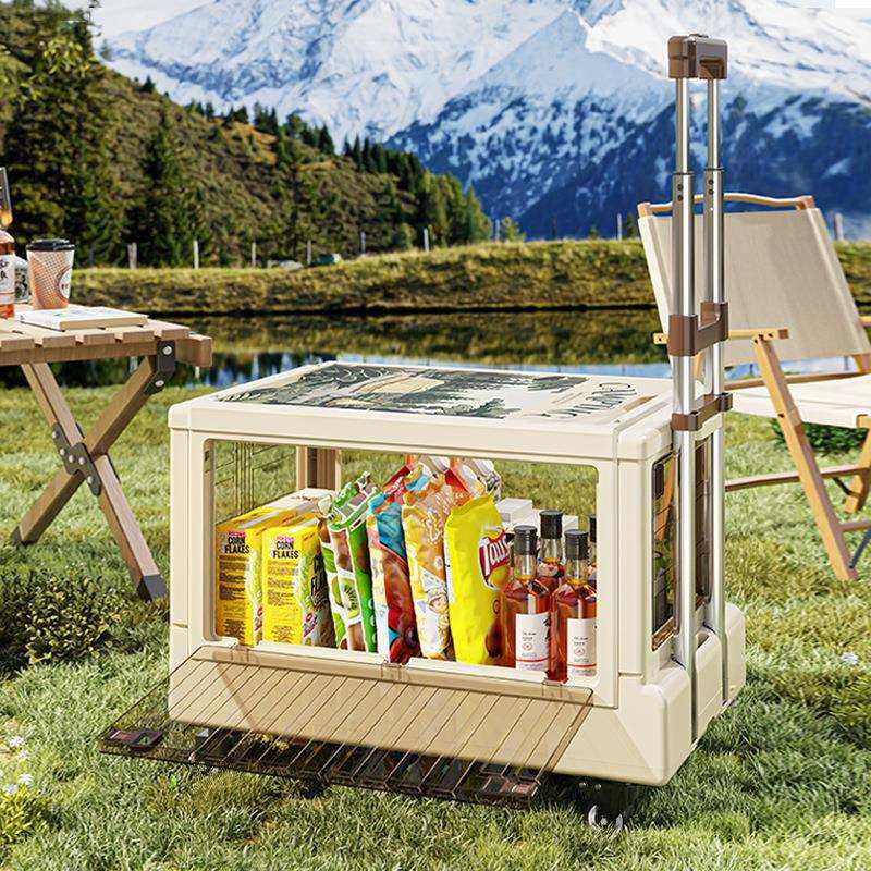 严选户外露营小推车折叠收纳箱便携拉杆车野餐用品带轮买菜小拉车,淘宝优惠券,粉丝福利购,淘宝优惠卷