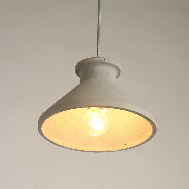 北欧现代简约餐厅餐饮餐桌吧台卧室床头水泥灰色工业风单头小吊灯,淘宝优惠券,粉丝福利购,淘宝优惠卷