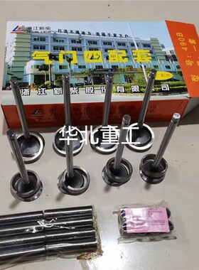 叉车配件 浙江新柴新昌490B柴油机发动机气门四配套气门坐圈组件