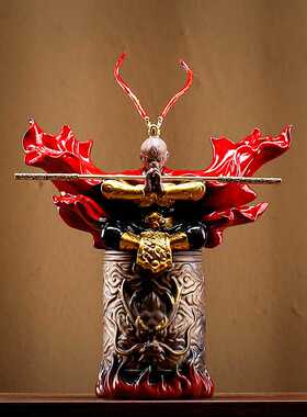 禅意齐天大圣孙悟空斗战胜佛工艺品摆件陶瓷家居办公室桌面装饰