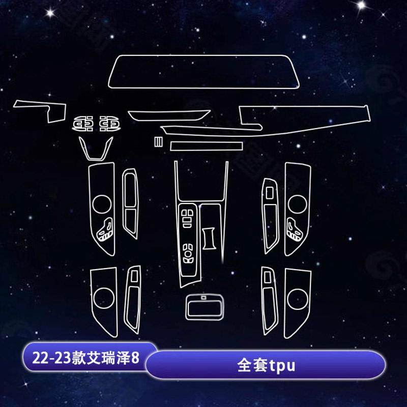 适用23-25款奇瑞瑞虎9CDM一体导航屏幕膜保护膜内饰中控贴膜改装,淘宝优惠券,粉丝福利购,淘宝优惠卷