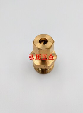 加湿器铜管卡套接头铜卡套直接外螺纹铜管铝管油管卡套式直通接头