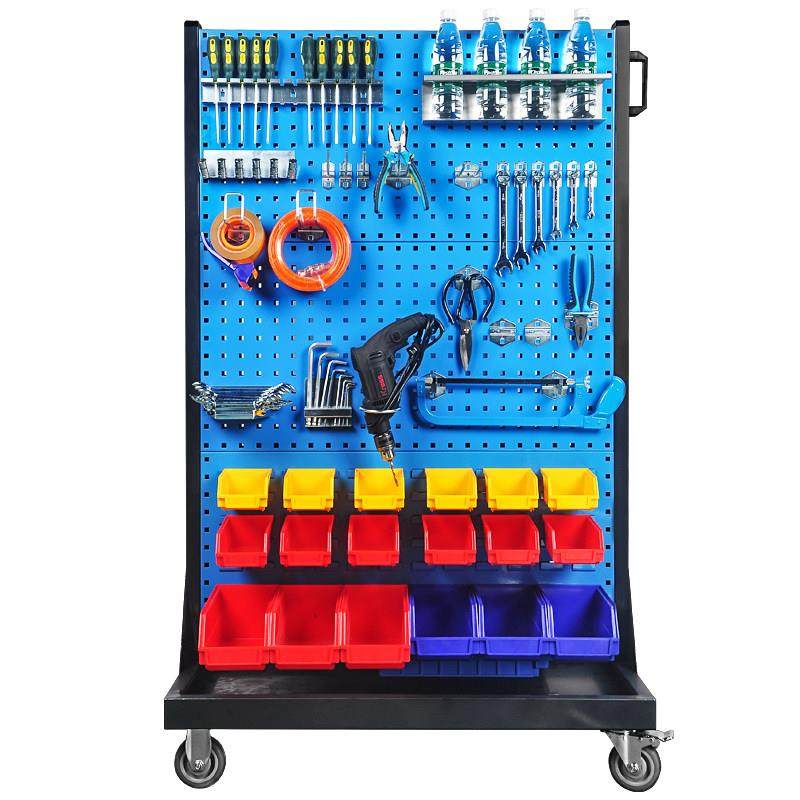 工具物料架双面移动整理架方孔挂板零件盒螺丝收纳层架五金工具架,淘宝优惠券,粉丝福利购,淘宝优惠卷