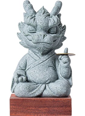 创意十二物肖招财龙茶宠摆件居年礼生吉祥物家龙客厅玄关桌面装饰