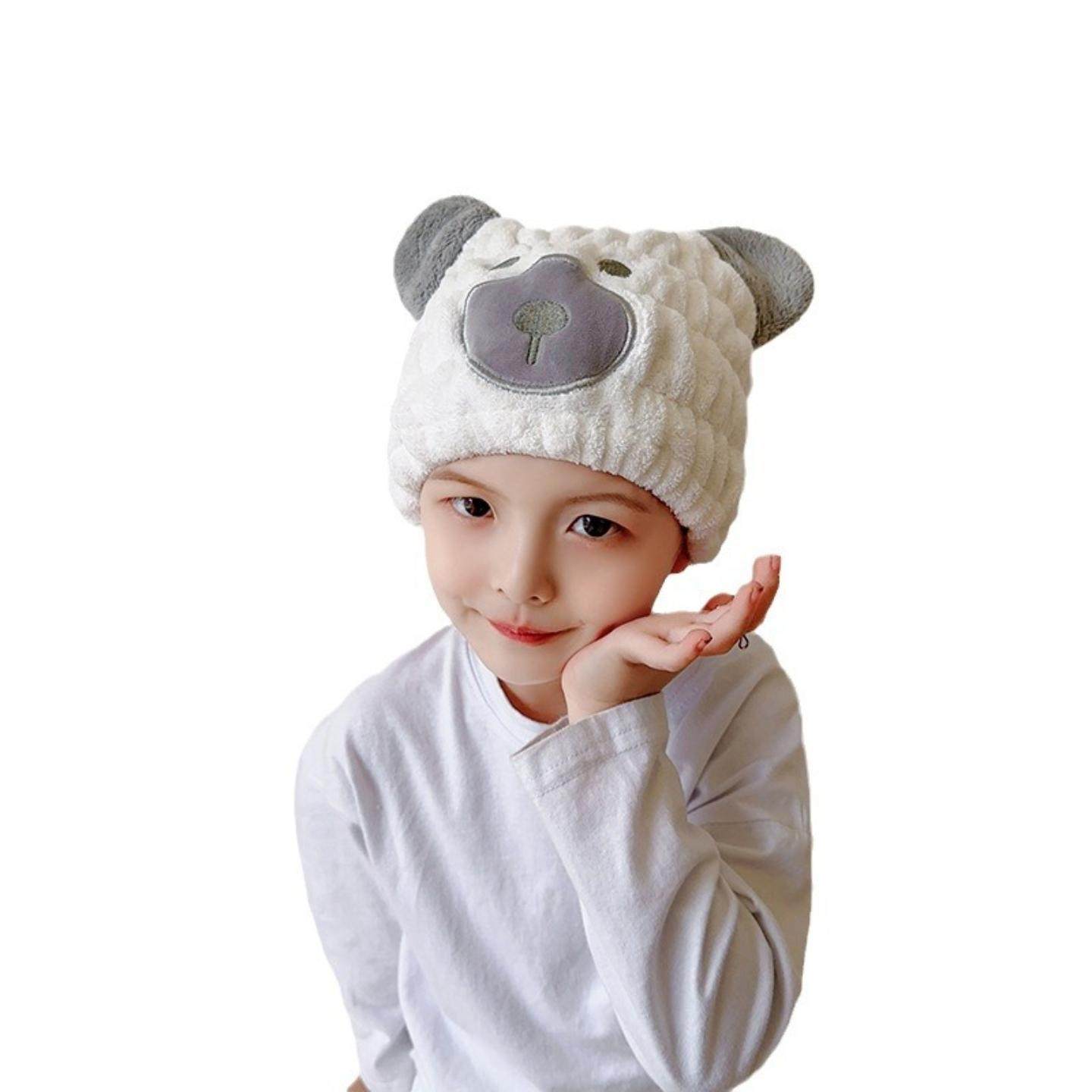 爆款儿童干发帽兔子帽珊瑚绒吸水卡通可爱浴帽女成人,淘宝优惠券,粉丝福利购,淘宝优惠卷