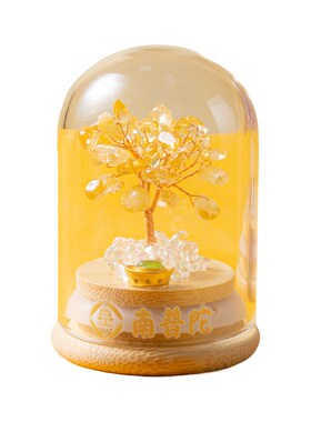 南普陀水晶树 粉水晶 紫水晶 黄水晶 多彩水晶 摆件