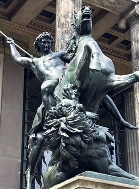 大型骑马铜雕定制铸铜西方玻璃钢人物雕塑像希腊别墅欧式景观复古