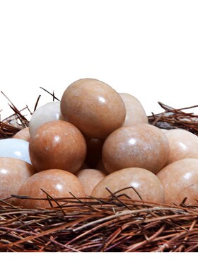 鸡蛋石奇石汉白玉岫玉按摩健身球儿童手玩球女士送中老年人康复球