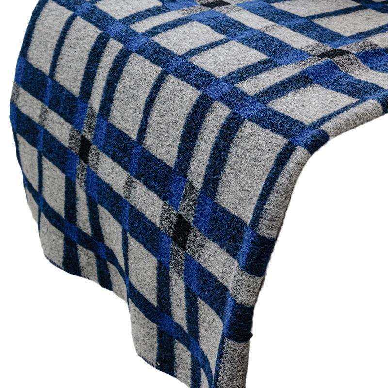 现代简约样板间软装床品男孩卧室儿童房蓝色系床搭毯床旗抱枕套件,淘宝优惠券,粉丝福利购,淘宝优惠卷