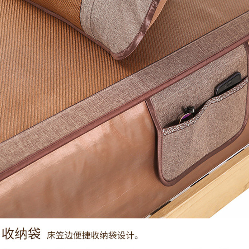 老席匠凉席冰丝席乳胶床用床笠款1.5米宽1.8床三件套双人空调软席,淘宝优惠券,粉丝福利购,淘宝优惠卷