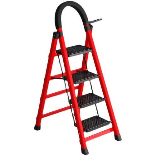 人字梯加厚多功能便携家用伸缩梯子折叠工程梯升降阁楼梯叉梯梯凳 - 图3