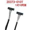 20373-010T-01 connector coaxial line is used in the security and monitoring industry with 0.4mm pitch 20380