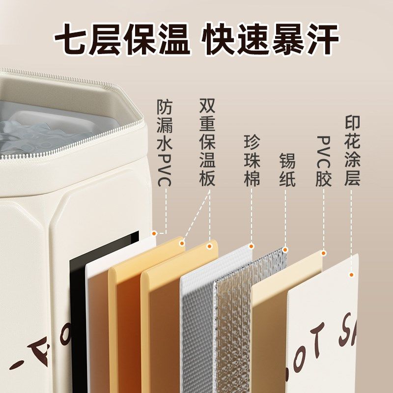 可折叠泡脚桶家用泡脚袋加高深桶过膝过小腿养生便携式洗脚盆保温,淘宝优惠券,粉丝福利购,淘宝优惠卷