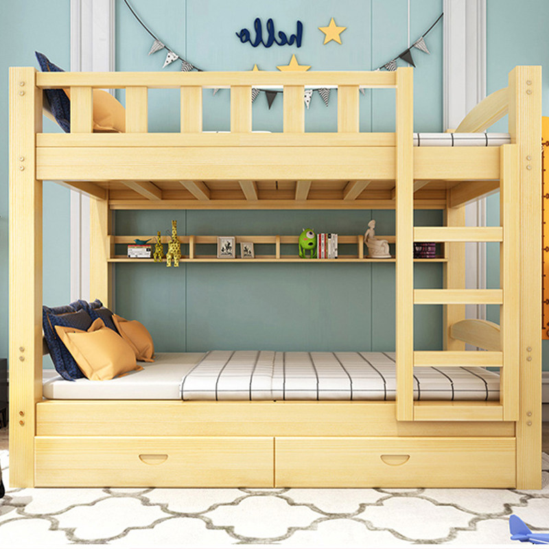 全实木上下双层床宿舍家用大人儿童多功能上下铺高低两层子母床,淘宝优惠券,粉丝福利购,淘宝优惠卷