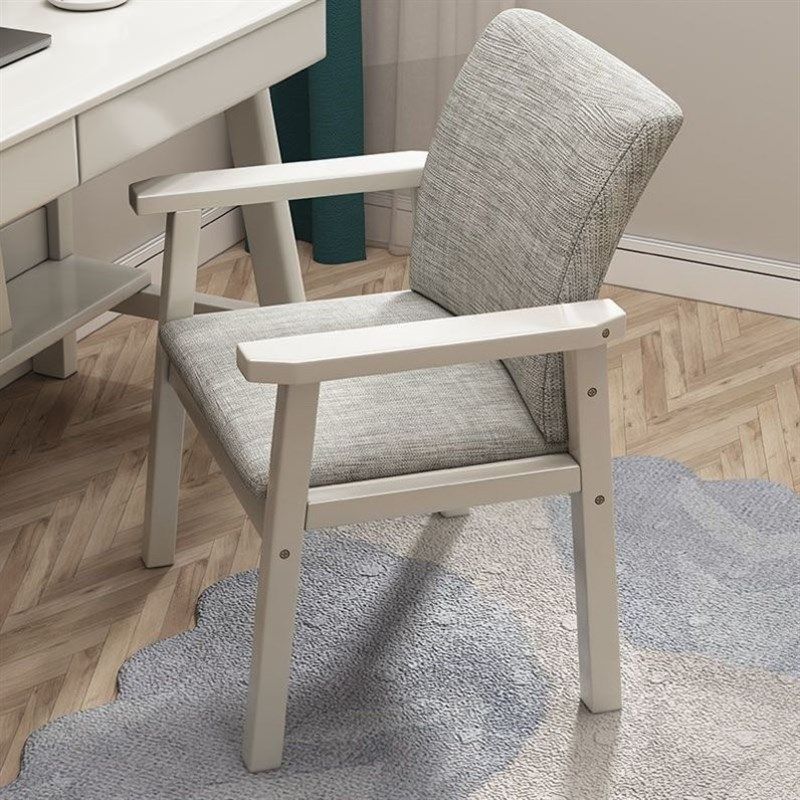 实木软包靠背椅书桌椅带扶手电脑椅阳台休闲椅棋牌麻将椅洽谈椅子,淘宝优惠券,粉丝福利购,淘宝优惠卷