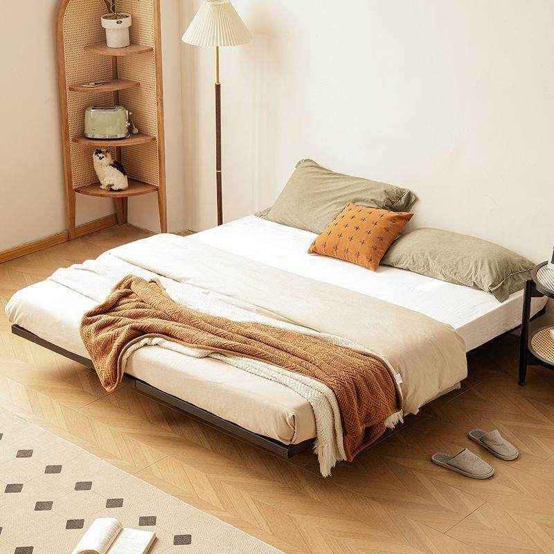 钢木床无床头悬浮床碳素钢实木双人床排骨架榻榻米民宿酒店悬空床,淘宝优惠券,粉丝福利购,淘宝优惠卷