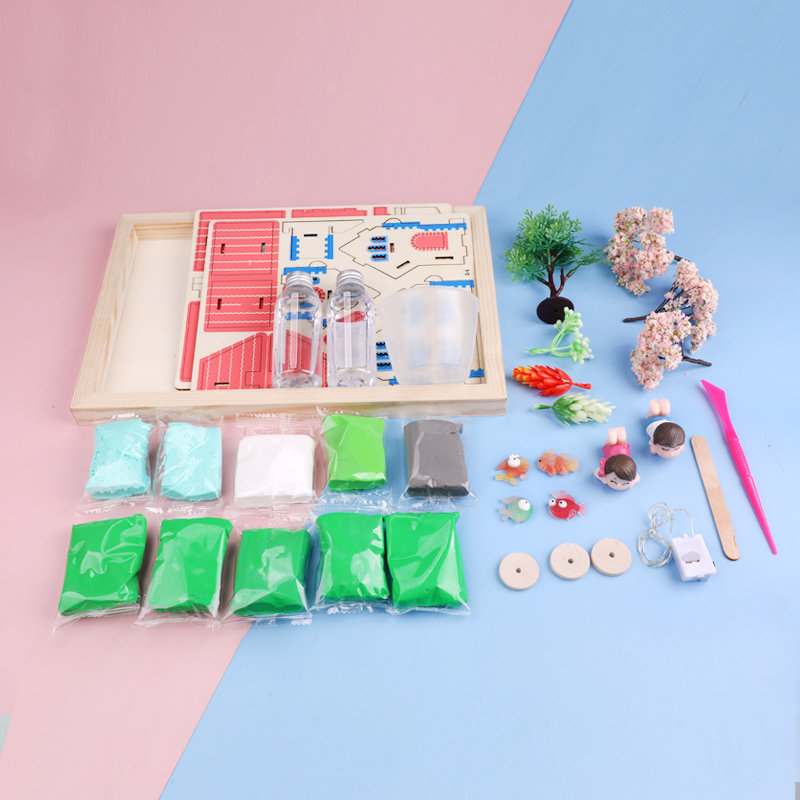 儿童diy景观庄园材料包 滴胶相框装饰画摆件亲子手工玩具暖场活动,淘宝优惠券,粉丝福利购,淘宝优惠卷